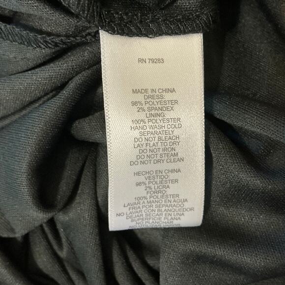 Alex Evenings Women's Cocktail Dress Size 8 Black Sequined Sleeveless Mid Sheath - Picture 11 of 14